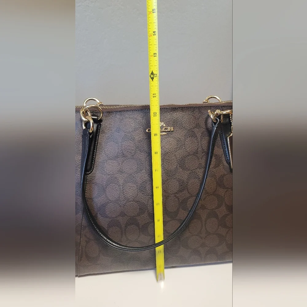 Coach Dark Brown Signature Tote - Picture 5 of 7